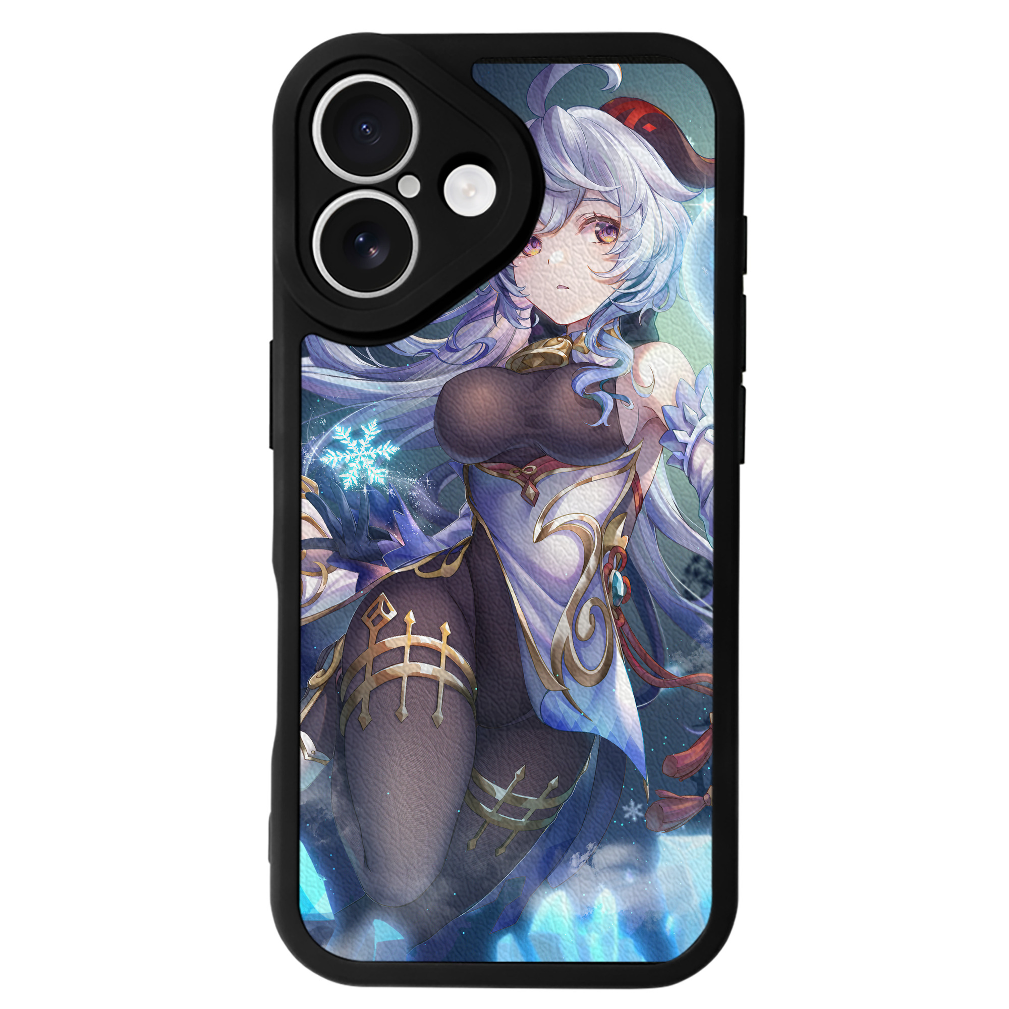 げんし神 genshin 【iPhone 16シリーズ対応】シリコンスマホケース（レザー調） 材質：シリコン